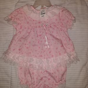 Newborn Girl Lacy Dress With Panty